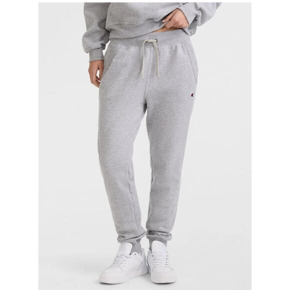 Champion Womens French Terry Heather Gray Sweatpants Cotton Joggers Medium NEW - Picture 1 of 14